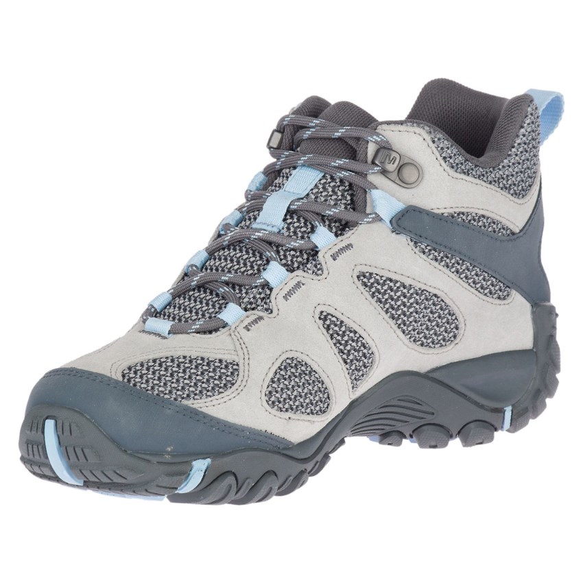 Chaussures Randonnée Merrell Yokota 2 Mid Waterproof Grise Foncé/Blanche Femme | E.M.BVGA